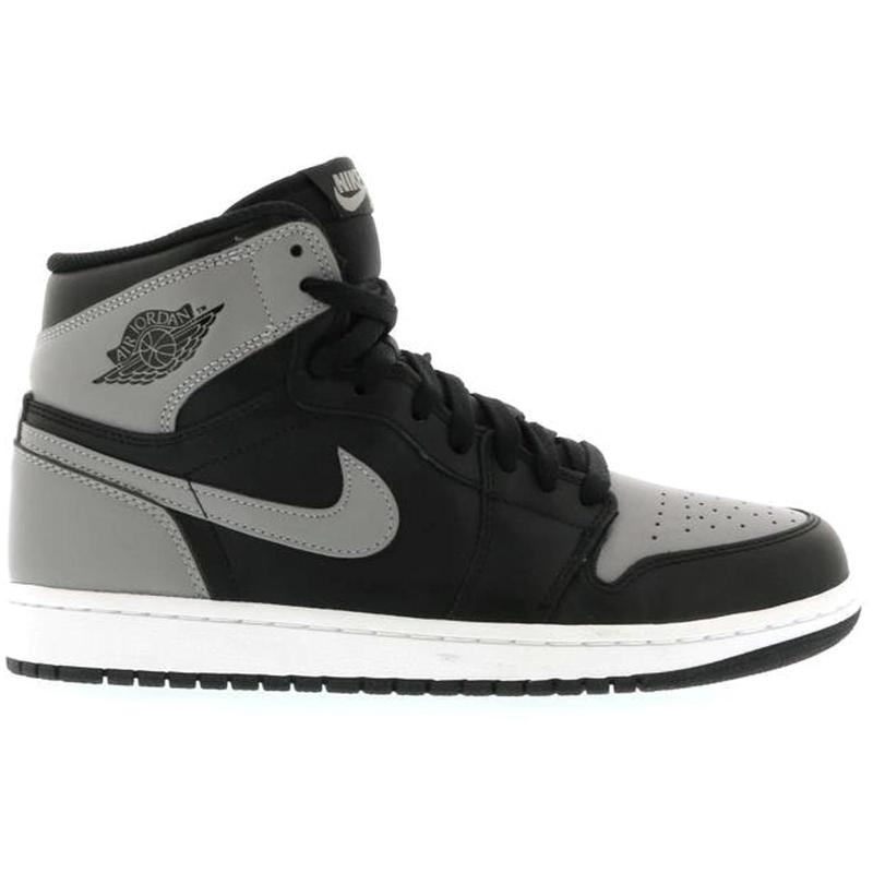 耐克nike air jordan 1 high aj1 og 黑灰影子篮球运动鞋男式555088
