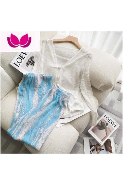 七斓三亚海边度假连衣裙女装夏季西双版纳套装沙滩裙旅行穿搭云南旅游