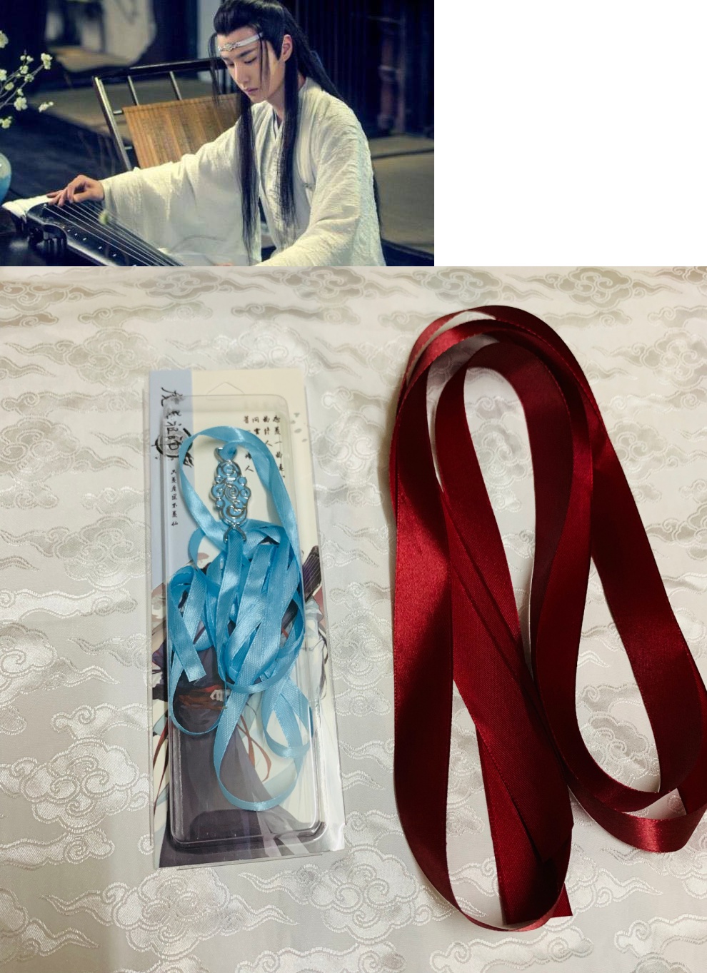 陈情令周边肖战魏无羡王一博蓝忘机同款抹额男女古风汉服发带飘带魔道