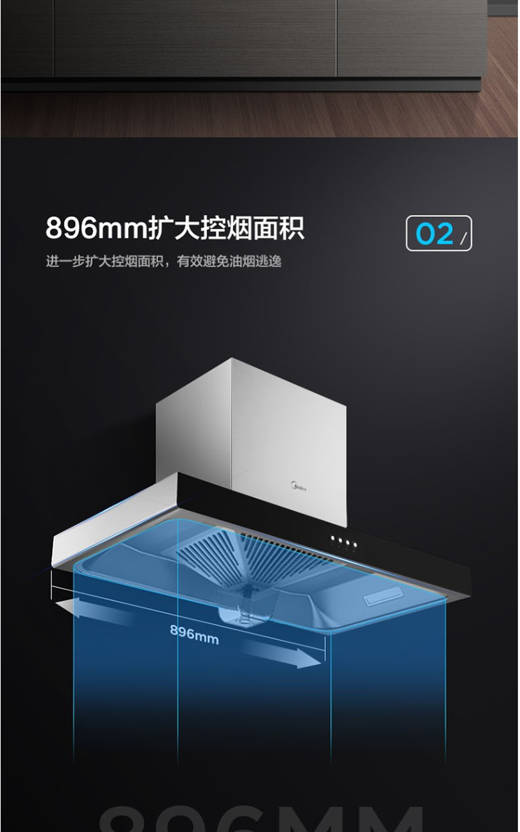 美的(midea)油烟机美的厨电套餐cxw-220-b80a q60a 美