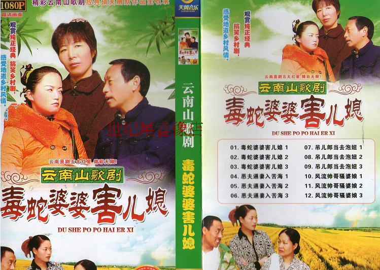 《视频光盘碟片搞笑幽默喜剧民间小品小调 云南山歌剧 电视剧 20dvla