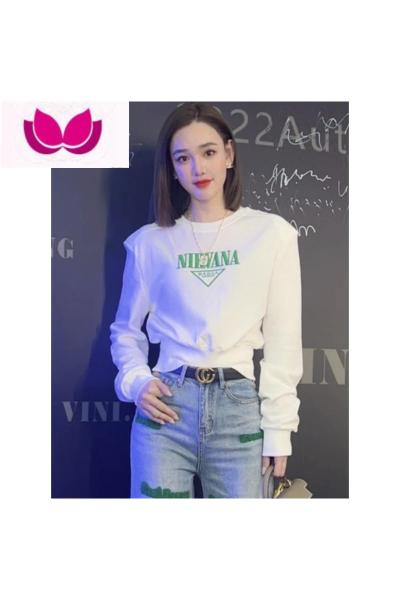 七斓欧货时尚潮牌套装女春装小个子长袖卫衣高腰休闲牛仔阔腿裤套