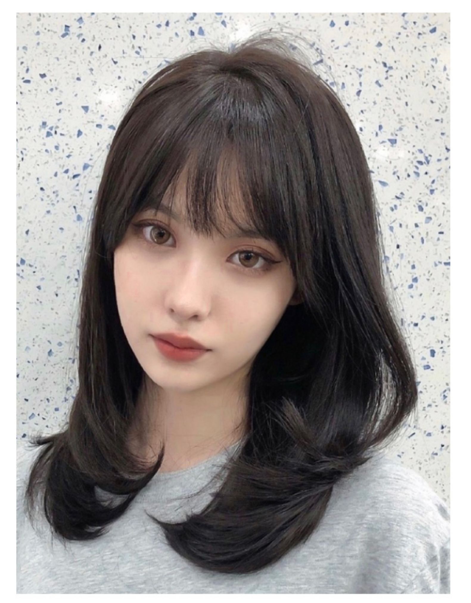 刘海假发女3d真发空气假发片头顶补发网红无痕洛滑修脸自然假刘海 修