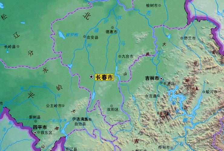 惠典正版新版吉林省地图14米x1米挂图行政区划交通附地形地貌图印刷
