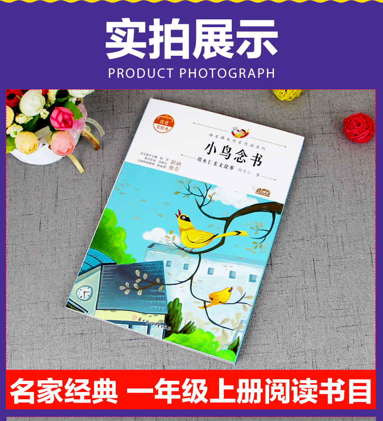 小鸟念书小学一年级课外阅读书带拼音老师适合1年级的注音版儿童绘本6