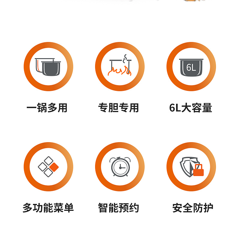 九阳正品6l大容量家用多功能电压力锅jyy60ys85一锅双胆单智能电饭煲