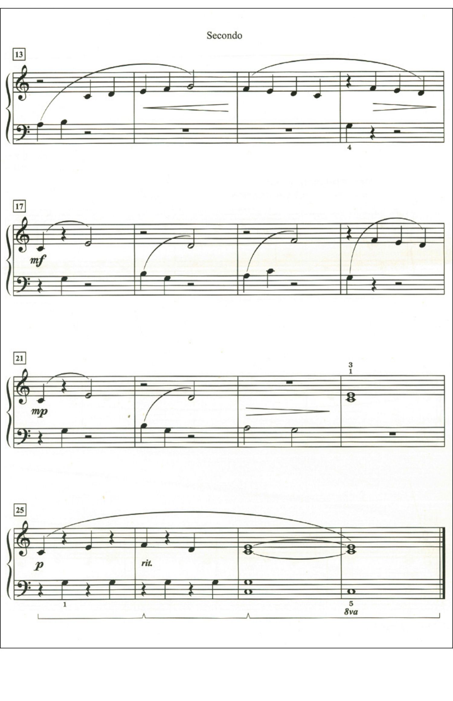[诺森正版]上海音乐出版社 梅洛迪钢琴四手联弹曲集1五线谱适用于初级