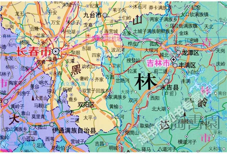 【诺森正版】2021东北三省行政区划图 东北地图挂图 1米x1.