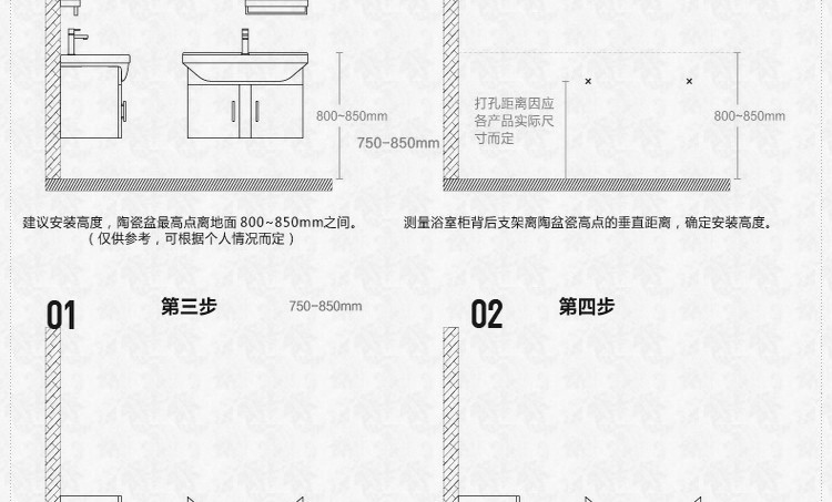 间洗脸洗手台盆柜洗漱台组合柜 j1000 100cm 全套龙头配件 默认尺寸