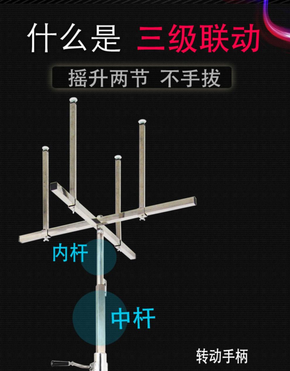 定做不锈钢装灯神器升降支架助手修灯安灯移动工具加厚承重折叠便携包