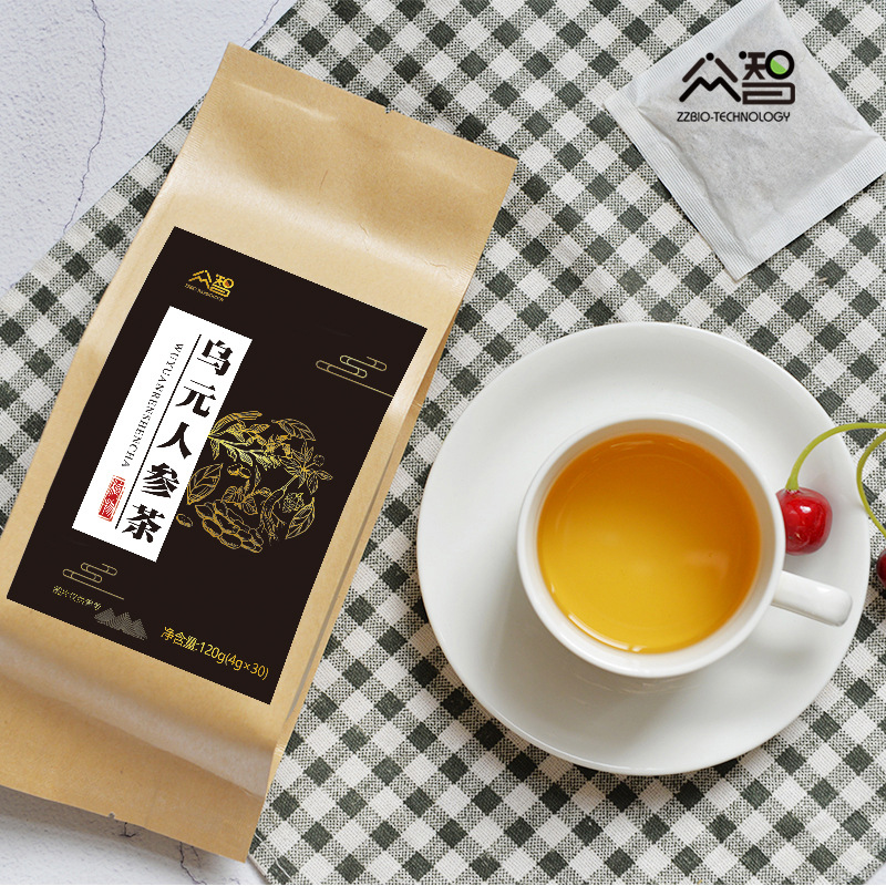 云外飞仙道人茶养生茶饮 满299减200【直发乌元人参茶150g】人参黄精