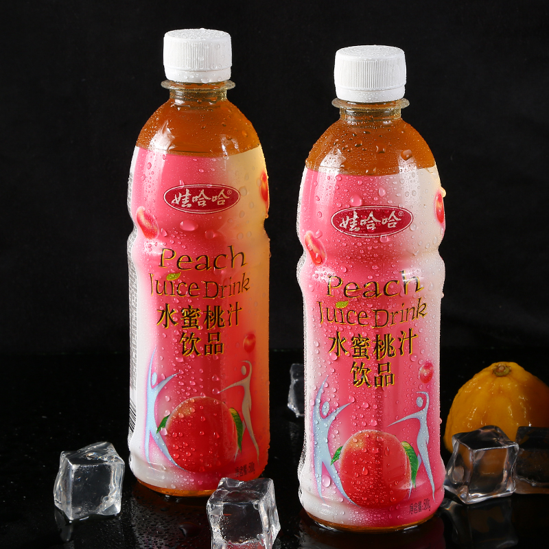 娃哈哈水蜜桃汁500g9瓶整箱装哇哈哈果汁饮料饮品夏季年货