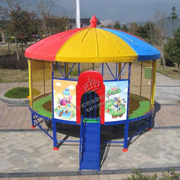 幼儿园儿童蹦蹦床室外游乐设备游乐园广场多功能成人户外大型蹦床t 深