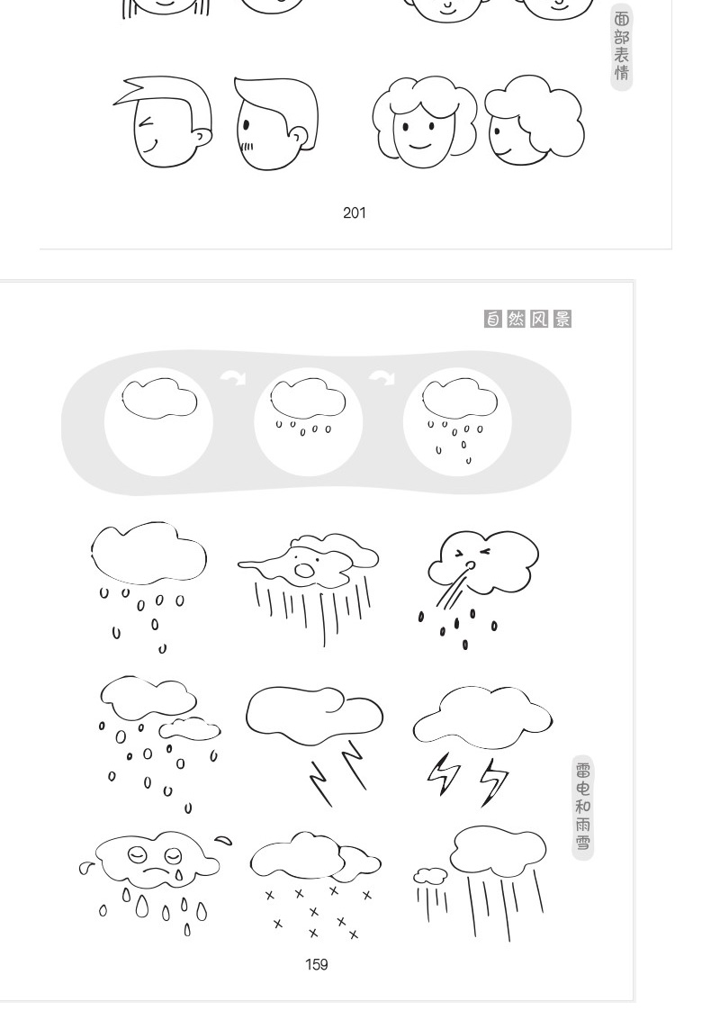 有步骤的简笔画图典 零基础涂色描线条画图例大全3-5-6-7岁幼儿童简单