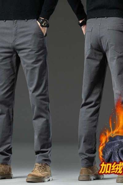 花花公子新款高品质2025新款秋冬季高端男款春秋款商务秋冬直筒休闲裤