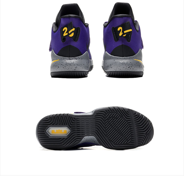 nike男鞋篮球鞋2020新款詹姆斯使节12代缓震湖人色运动鞋bq5436