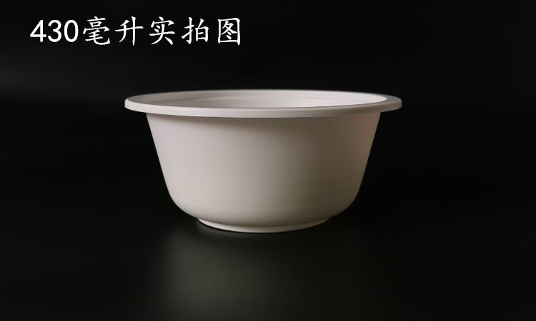 可降解加厚碗筷餐具酒席会外卖碗环保碗烧烤300毫升碗100只100双竹筷