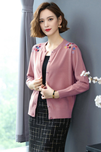 2024新款春秋装中年妈妈装中长款仿水貂绒春秋外套女中老年洋气外衣