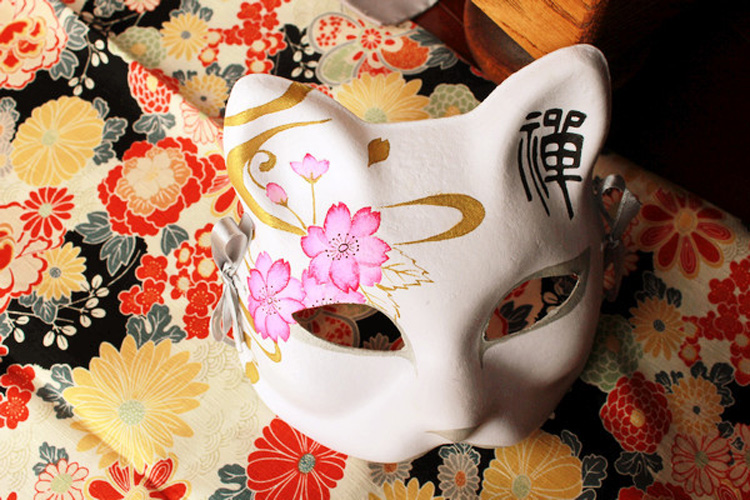 京剧面具脸谱diy手工制作手绘涂色白色儿童纸空白马勺纸浆绘画白feng