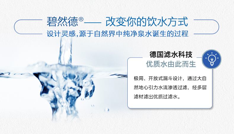 净水壶德国碧然德过滤壶直饮机官方旗舰brita滤水器家用净水器