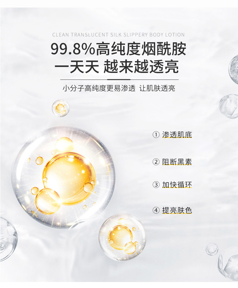 超级新品 自然旋律烟酰胺身体乳女补水保湿滋润香体持久全身润肤乳
