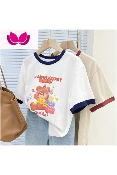 七斓特大码300斤插肩短袖T恤女夏装胖妹妹240斤显瘦半袖上衣ins潮