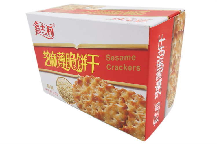 嘉士利 香薄趣芝麻味饼干80g 盒装可选 手作芝麻香薄片 办公室零食
