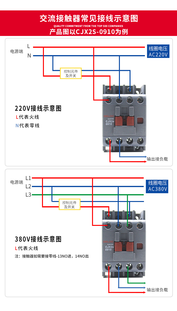 超级新品 cjx2s-8011 220v 德力西交流接触器 cjx2s-8011 220v/380v