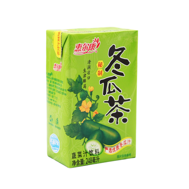 惠尔康凉茶菊花茶冬瓜茶芦柑果味饮料整箱24盒夏日清凉饮品