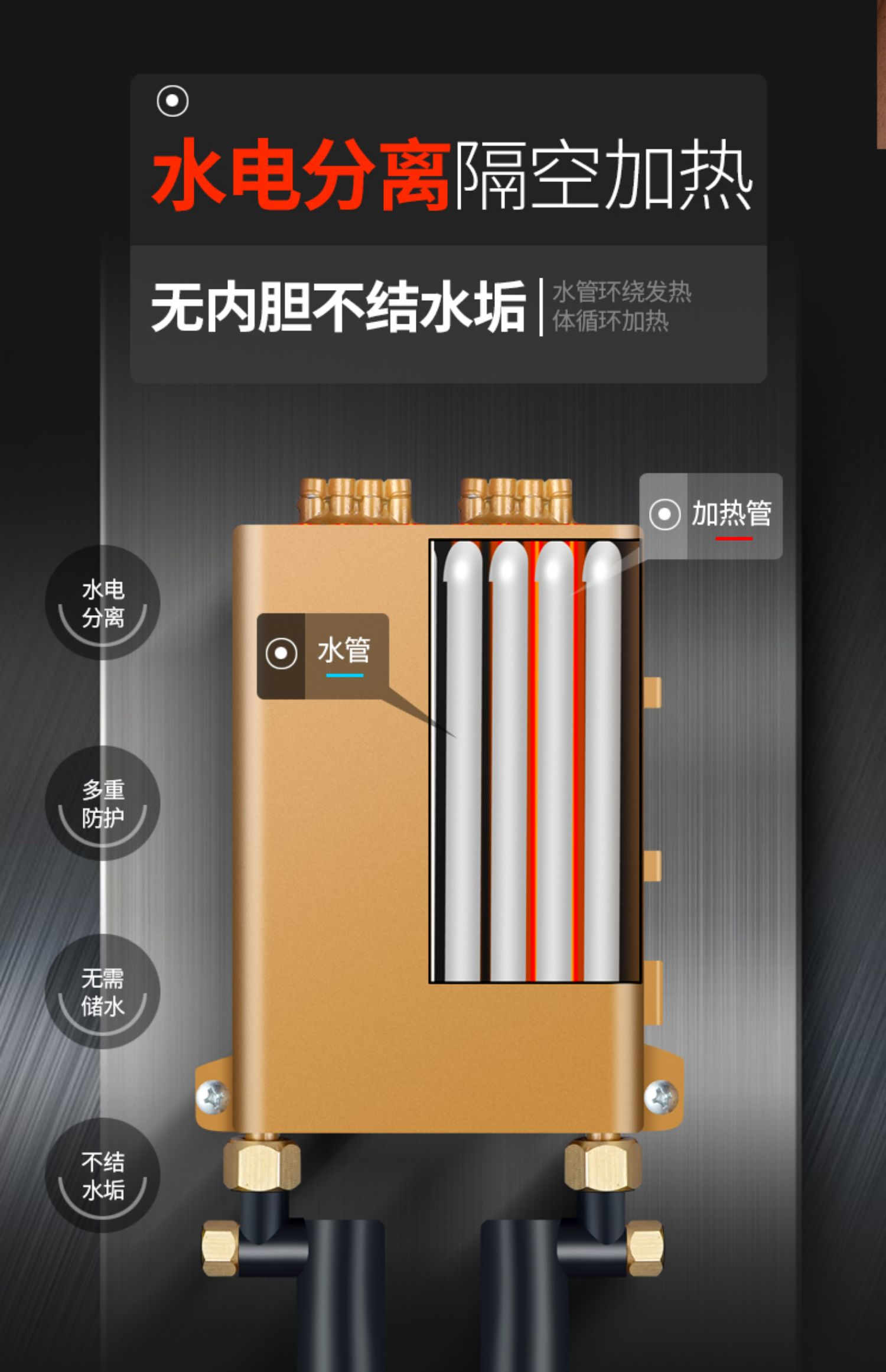 四季沐歌即热式小厨宝家用电热水器小型迷你厨房热水宝卫生间速热