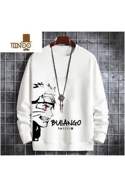 YANXU圆领卫衣男宽松春季潮流ins春装内搭休闲打底衫潮牌男装外套