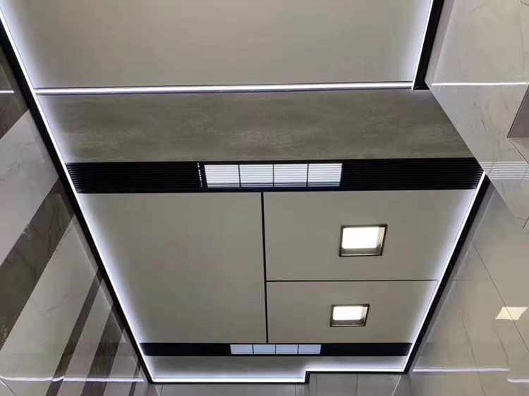 定做 发光顶角线 发光黑色边线 收边条型材角线集成吊顶铝扣板 铝蜂窝