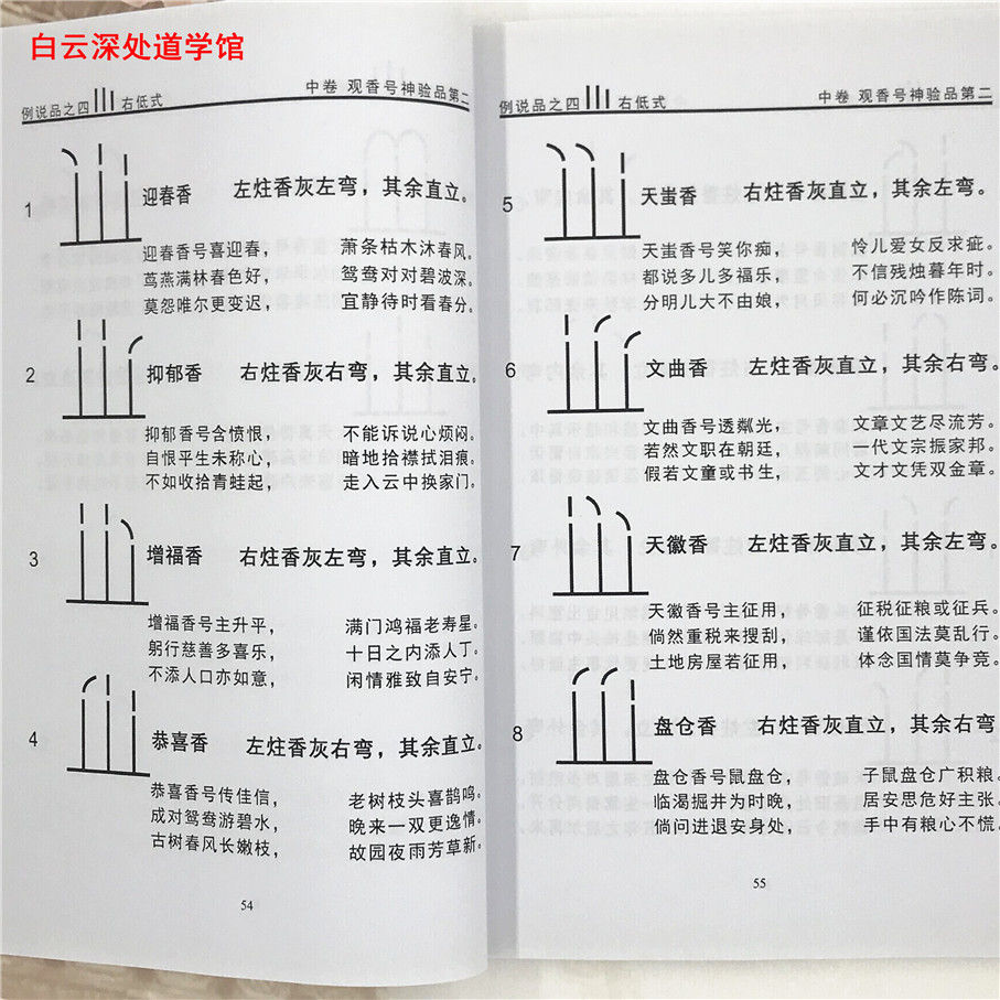 香谱烧香看事查事以香看事出马仙书籍道教风水清晰版