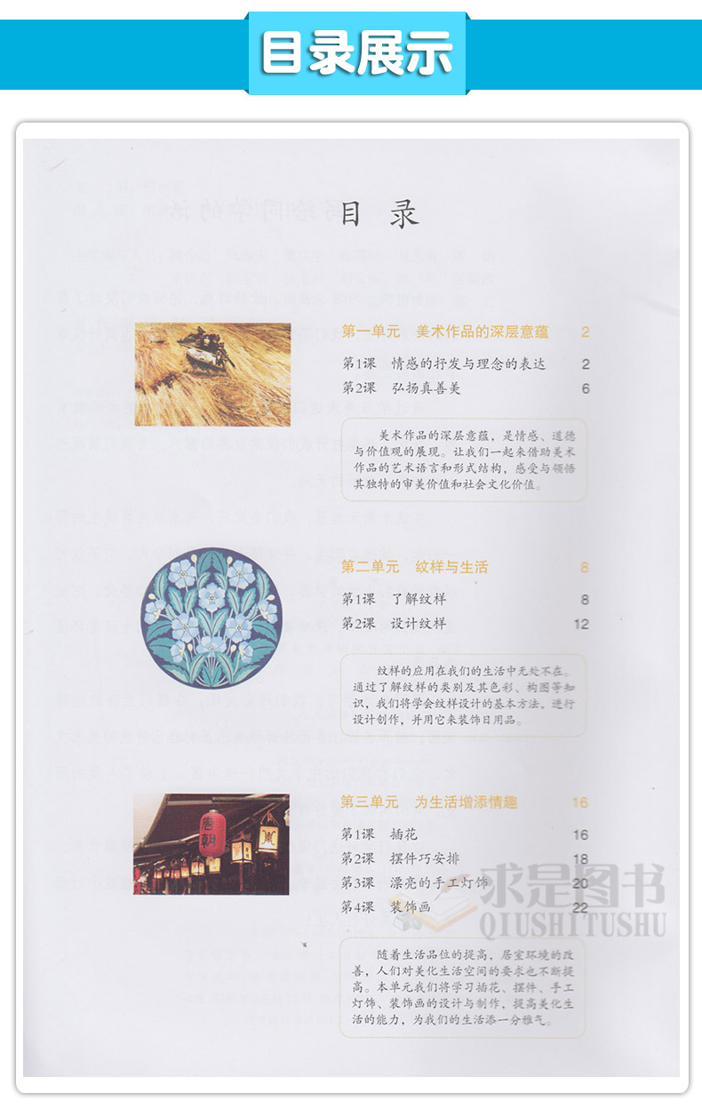 【正版】人教版八年级下册美术课本初中八年级下册美术书8年级初二八