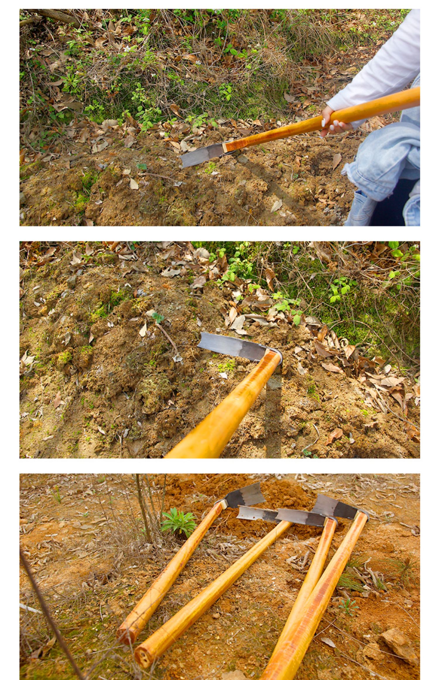 敬平大锄头农具种菜家用挖土开荒锄头长柄挖笋专用翻土地农用工具撅头
