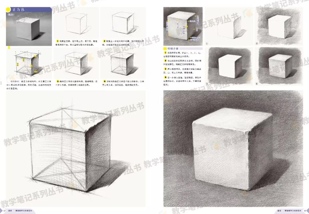 品读基础教学几何体范本2019教学笔记钟文单体组合结构明暗正版书