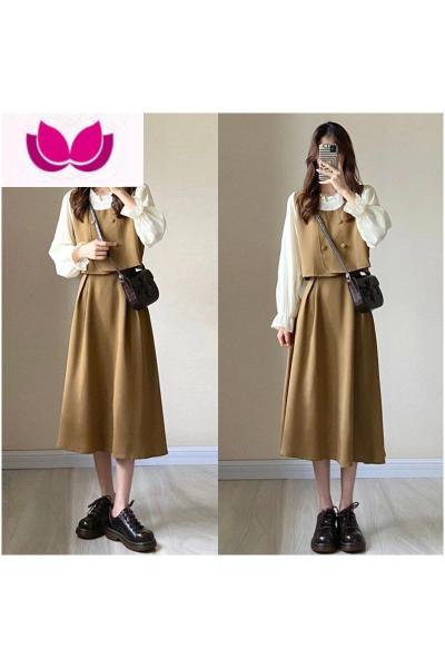 七斓小香赫本风连衣裙子法式桔梗韩剧套装高级感春装女2023年新款