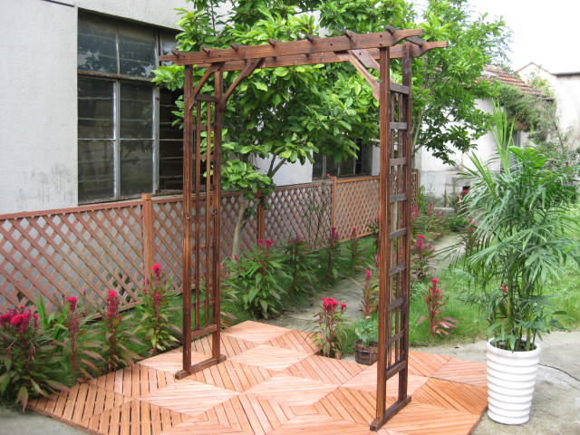 庭院网格拱花架花园装饰植物拱形葡萄爬藤架 加大升级加厚款拱门架大