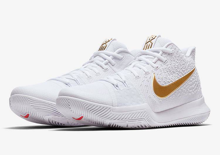 kyrie3欧文3断勾黑白酒红酷灰白蓝852396103