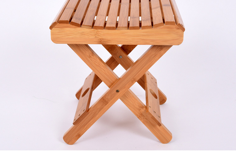 搭啵兔 实木折叠凳子便携式小板凳钓鱼凳家用楠竹凳儿童凳可折叠靠背
