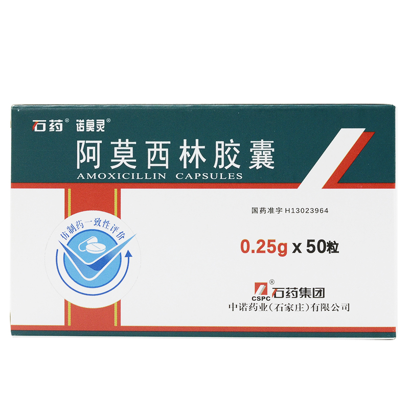 石药 阿莫西林胶囊 0.25g*10粒*5板