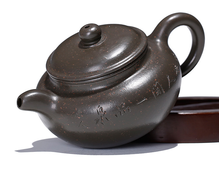 超级新品 王镇学紫砂壶仿古原矿天青泥全手工正品国家工艺美术师茶壶