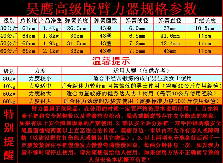 昊鹰臂力器男100公斤家用训练健身棍臂力棒40爆发力撅棍臂力器