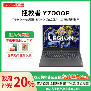 联想(Lenovo)拯救者Y7000P 2024 16英寸电竞游戏本笔记本电脑(14代i7-14650HX 16G 1T RTX4060 2.5k 165Hz100%sRGB)灰