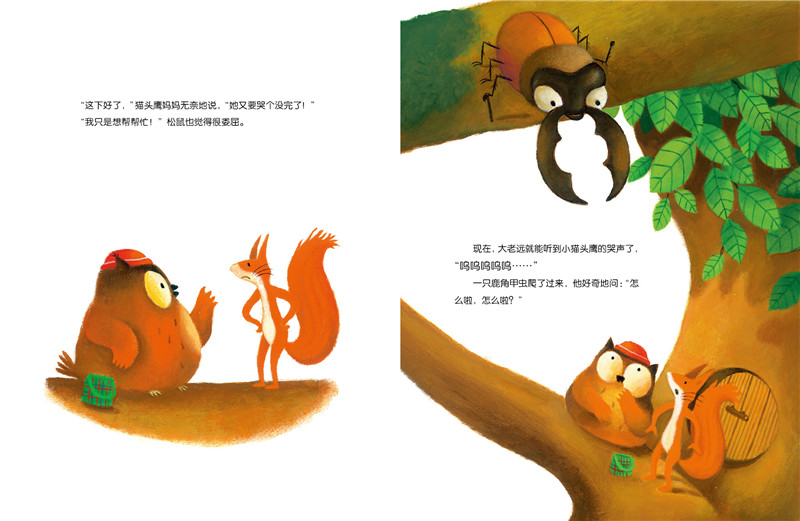 全新正版 爱哭的猫头鹰系列:猫头鹰就不开(精)(新版)