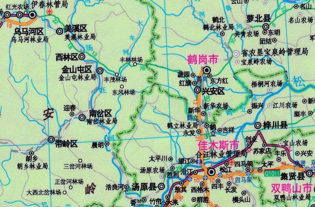 东北地区地图东北三省吉林辽宁黑龙江地图仿丝绸尼龙绸版085x12米高清