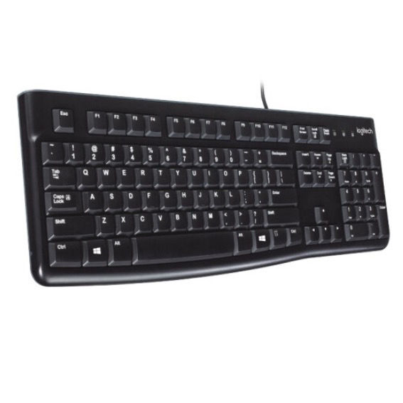 k120有线薄膜键盘办公家用usb笔记本电脑台式机全尺寸键防水