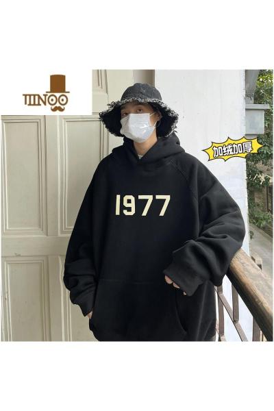 YANXU1977卫衣男连帽大码oversize潮牌美式款男士外套衣服春装