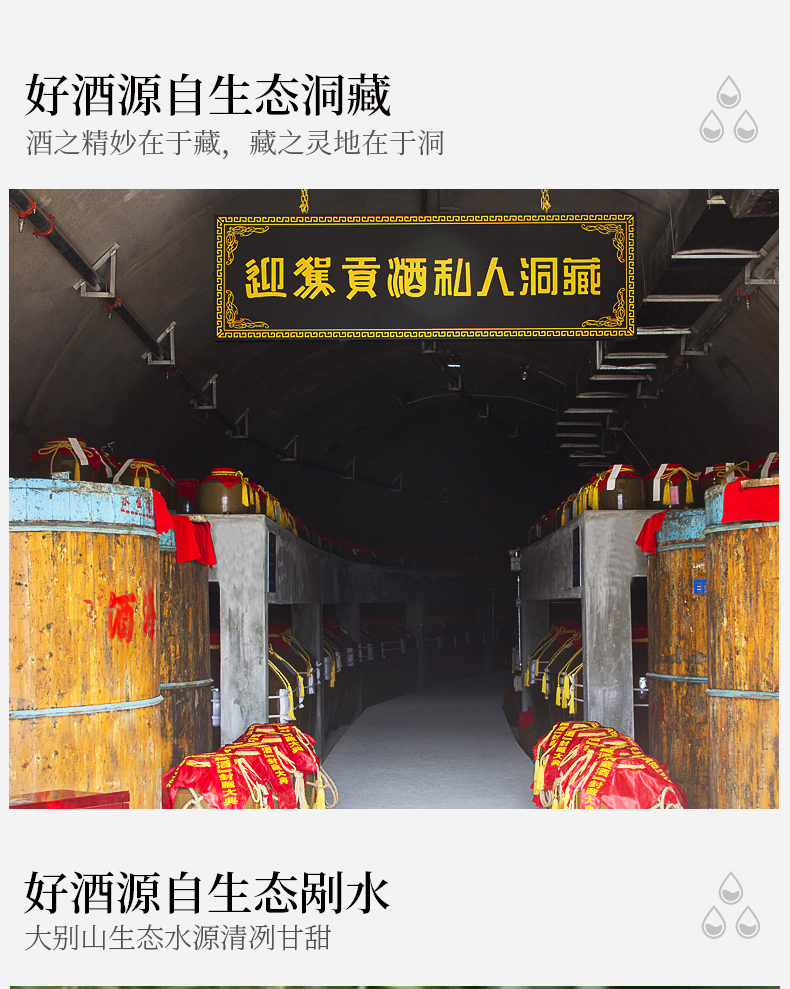 酒厂自营迎驾贡酒42度生态洞藏6450ml盒装浓香型白酒纯粮食剐水酿造酒