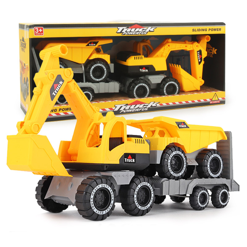 儿童玩具工程车模型玩具仿真铲车挖掘机玩具婴儿玩具男宝宝中款工程车